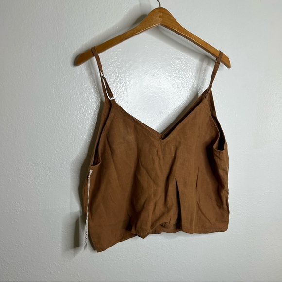 NWT MATE The Label 100% Linen Camisole Tank Top in Sedona Size  X - Large - Picture 4 of 12